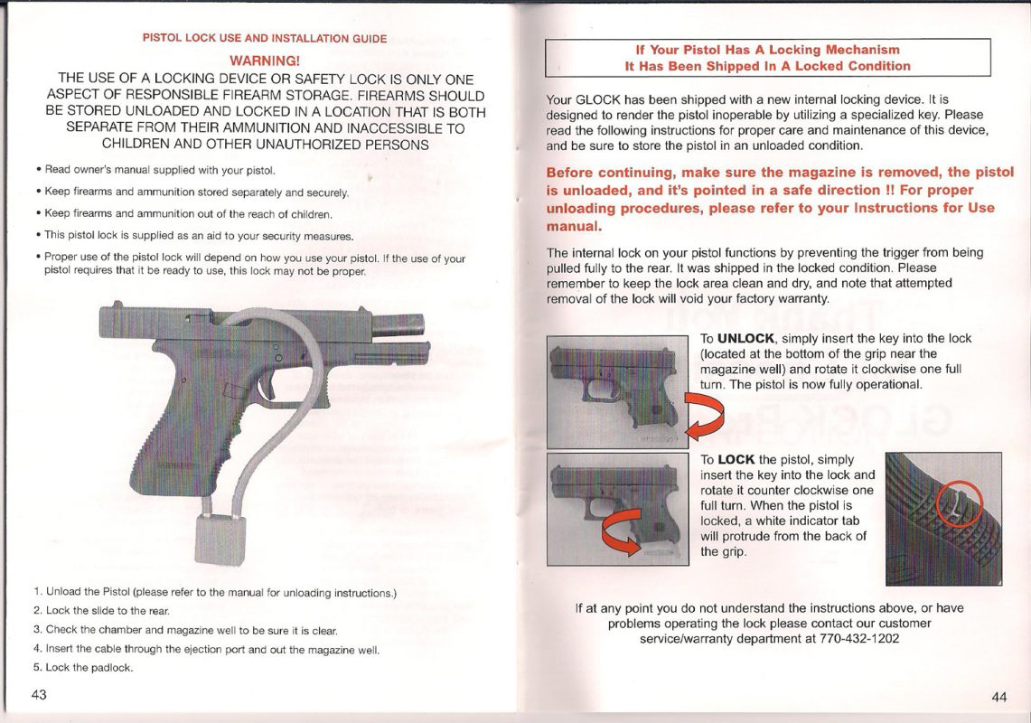 Glock 17 gen 4 instruction manual